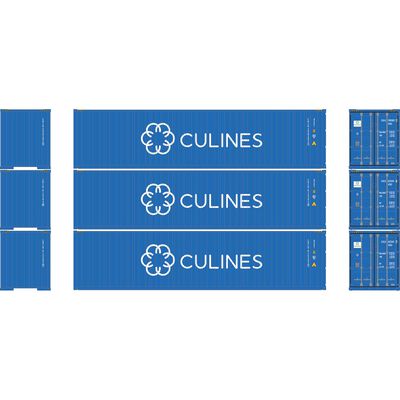 N ATH 40' Corrugated High-Cube Containers, CULU #590302-1/612343-6/612345-7 (3) N ATH 40' Corrugated High-Cube Containers, CULU #590302-1/612343-6/612345-7 (3)
