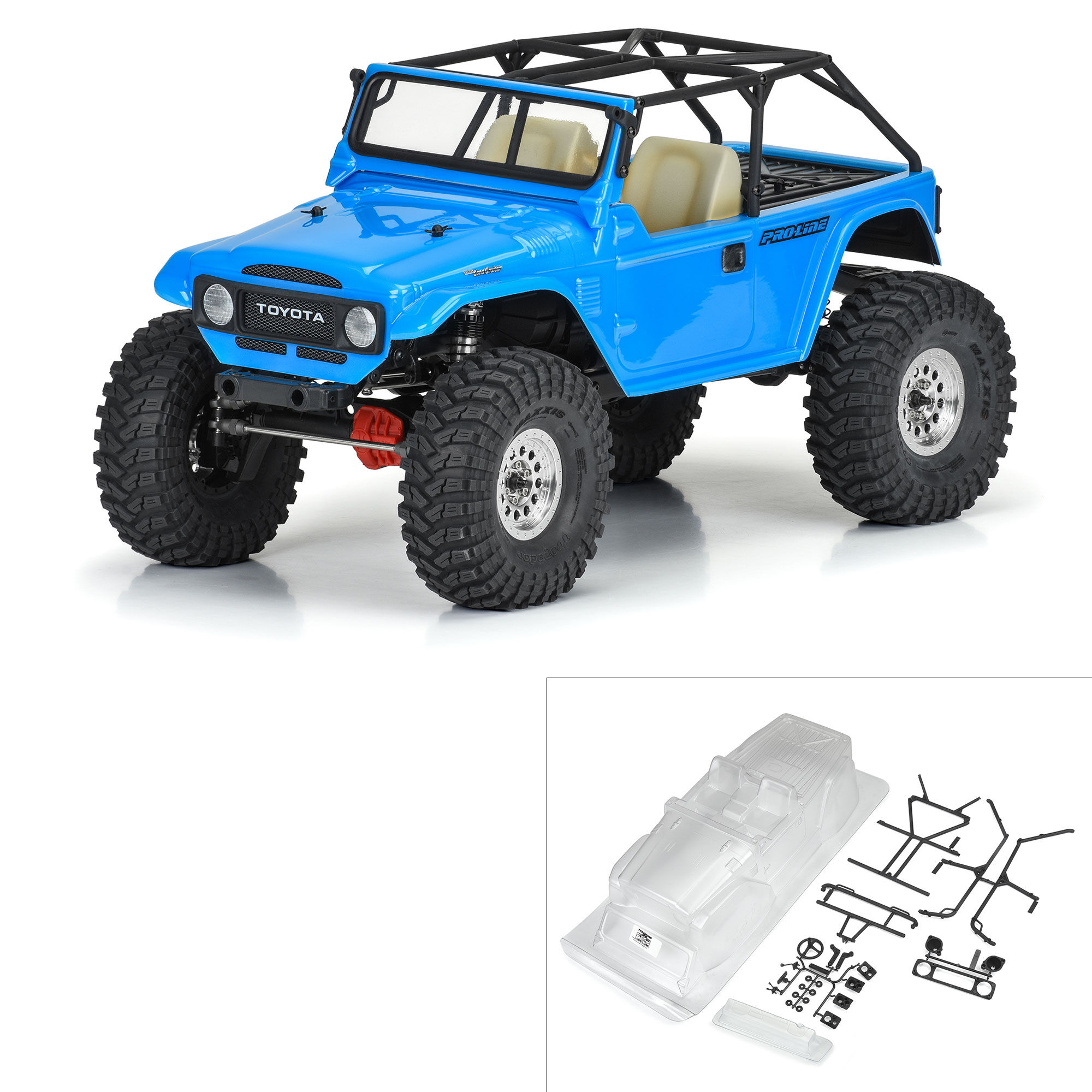 Pro-Line Racing 1/10 1979 Toyota Land Cruiser FJ40 Clear Body/Cage