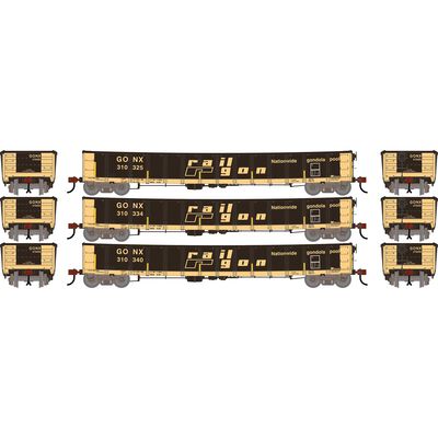 HO ATH 52' Mill Gondola,Primed For Grime CarKnocker GONX w/Reflectors #310325/310334/310340 (3) HO ATH 52' Mill Gondola,Primed For Grime CarKnocker GONX w/Reflectors #310325/310334/310340 (3)