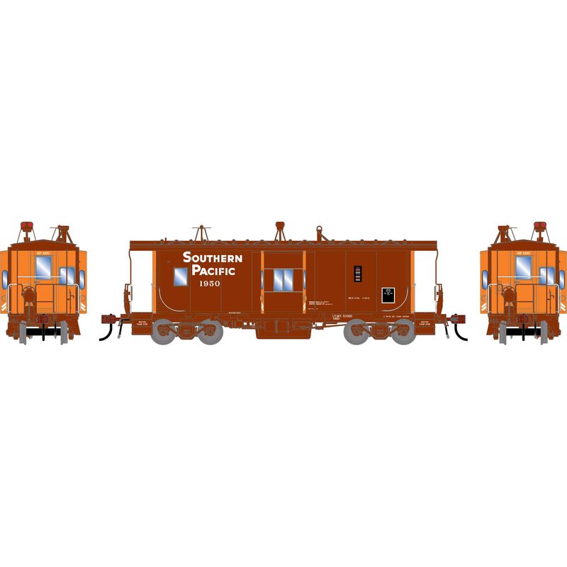HO GEN ICC Bay Window Caboose w/Lights, Early SP #1950