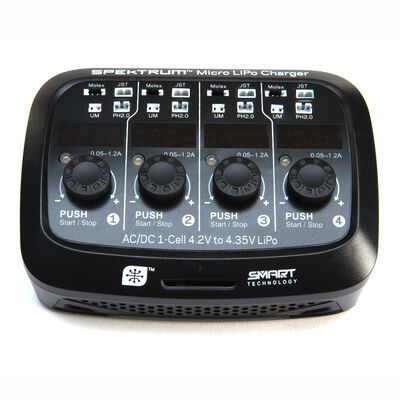 S44 Micro 4-port AC/DC 1S LiPo Charger S44 Micro 4-port AC/DC 1S LiPo Charger