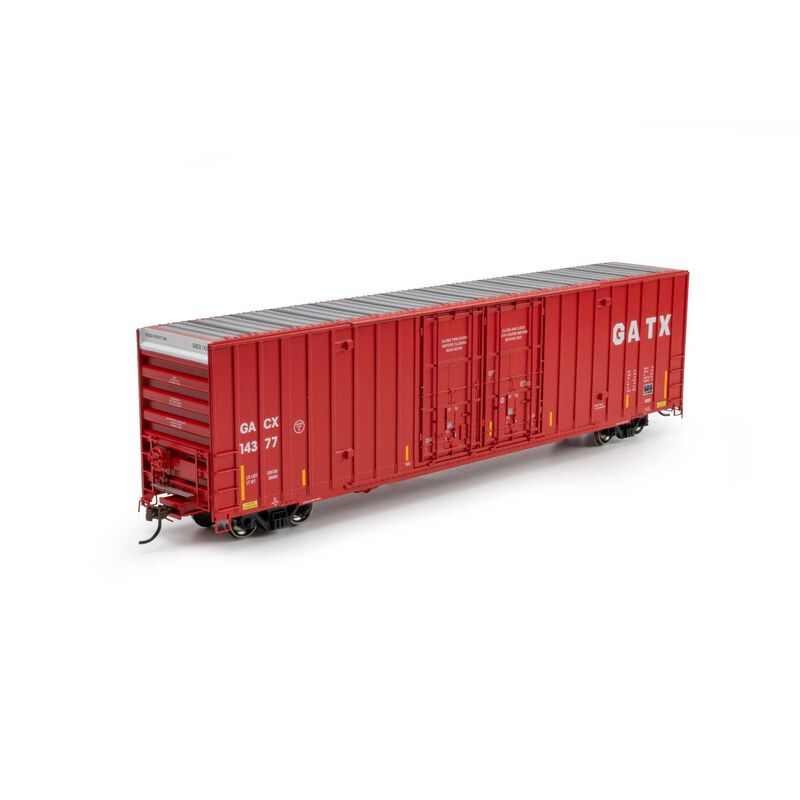 Athearn HO ATH 60' Gunderson High Cube Double Door Box Car, GACX #14377 Athearn HO ATH 60' Gunderson High Cube Double Door Box Car, GACX #14377