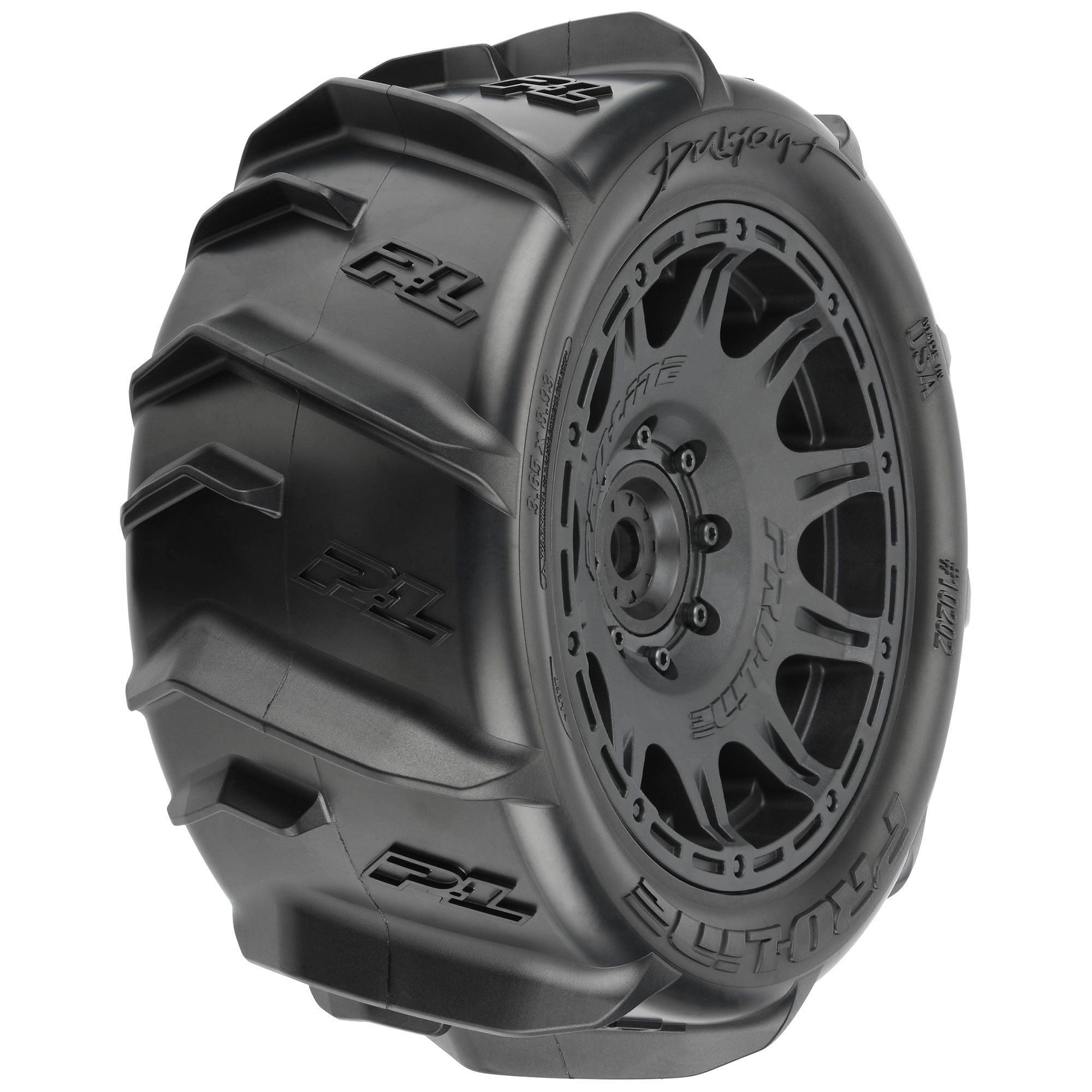 Pro-Line Racing 1/6 Dumont Sand/Snow F/R 5.7” Tires MTD 24mm Black