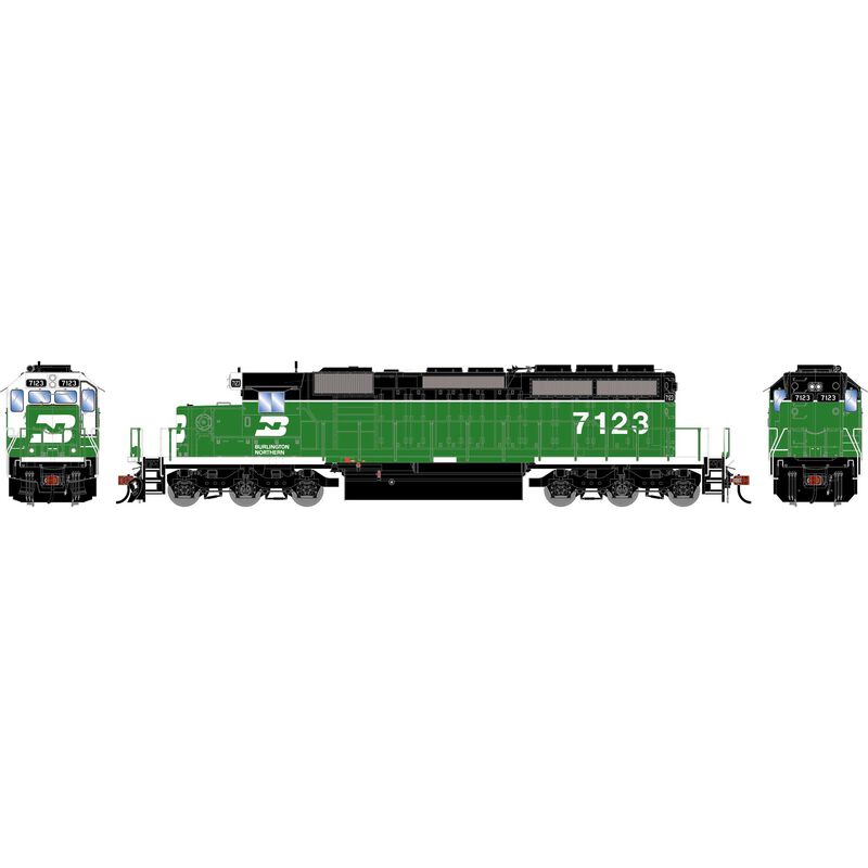 Athearn HO ATH SD40-2 Locomotive, BN 'White Face' #7123