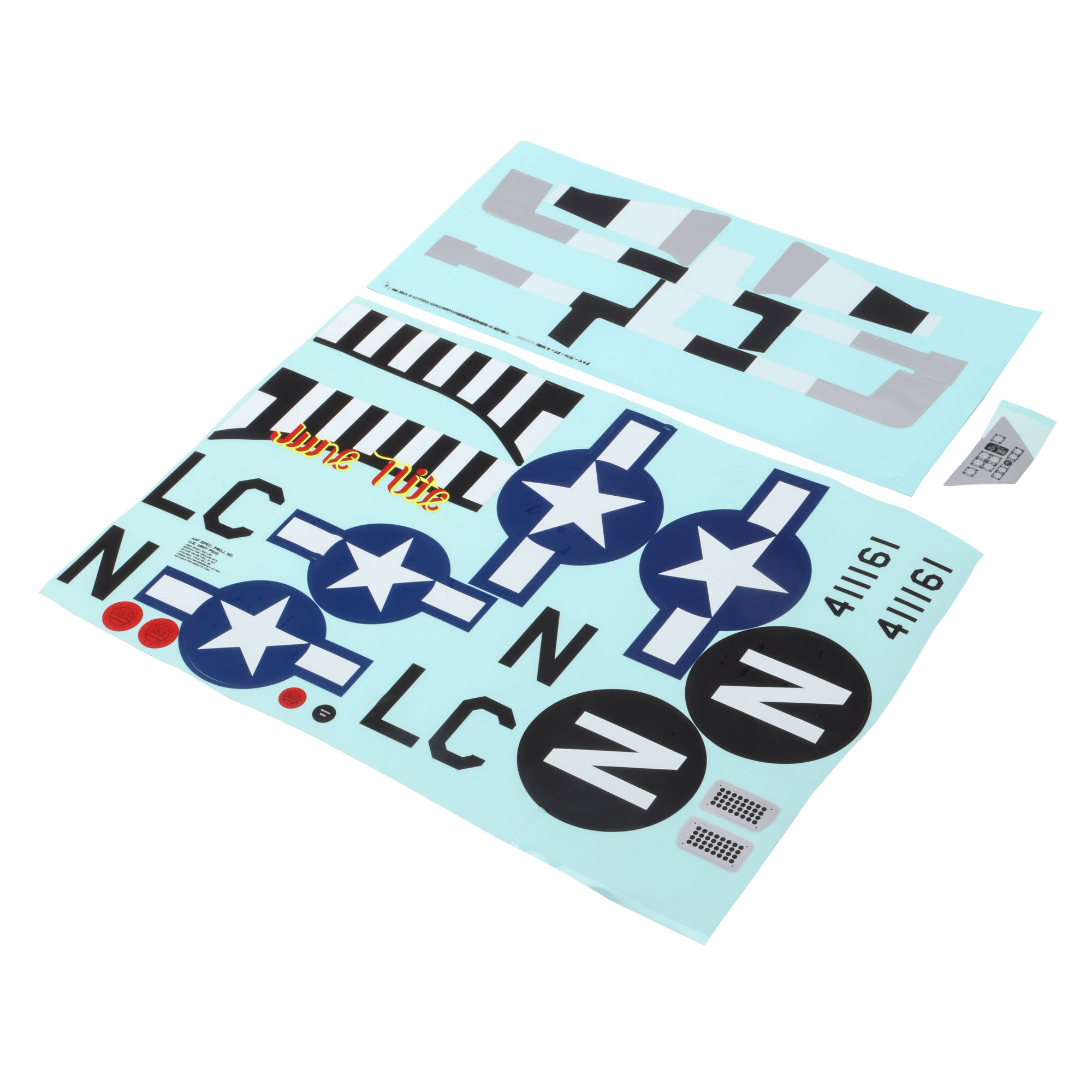 E-Flite Decal Sheet Für P-51D 1.2m – Aufkleber-Set Für Modellflugzeug – Deko & Details