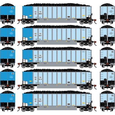 HO ATH Bethgon Coalporter w/Coal Load, CEFX #43894/43901/43907/43914/43921 (5) HO ATH Bethgon Coalporter w/Coal Load, CEFX #43894/43901/43907/43914/43921 (5)
