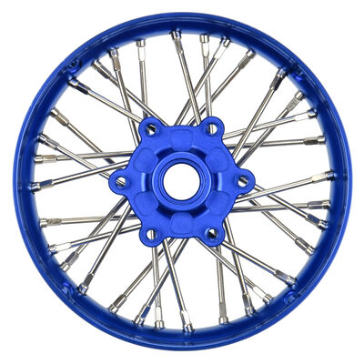 1/4 Pro-Spec Aluminum V2 Bead Front Wheel Blue/Blue (1): Promoto-SM 1/4 Pro-Spec Aluminum V2 Bead Front Wheel Blue/Blue (1): Promoto-SM