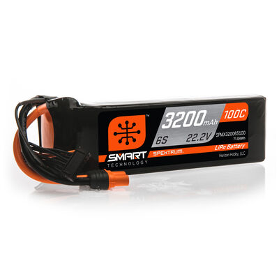 22.2V 3200mAh 6S 100C Smart LiPo Battery: IC5 22.2V 3200mAh 6S 100C Smart LiPo Battery: IC5