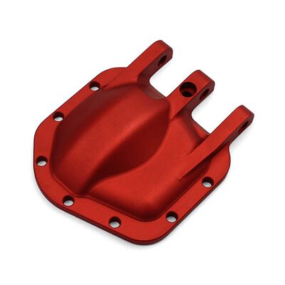 Currie RockJock Diff Cover, Red Anodized: Axial SCX10-II Currie RockJock Diff Cover, Red Anodized: Axial SCX10-II