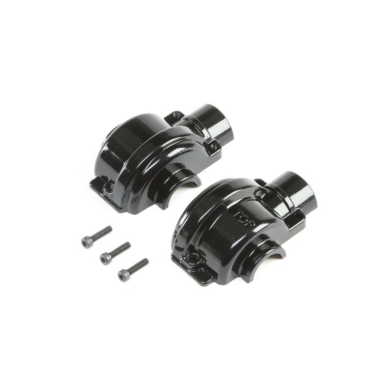Aluminum Diff Case Black: LST 3XL-E