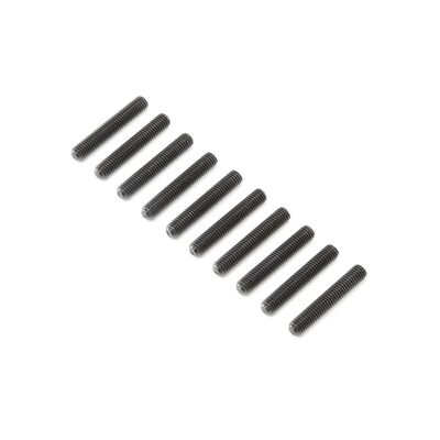 Set Screws, Steel, Black Oxide, Flat Point, M5 x 30mm (10) Set Screws, Steel, Black Oxide, Flat Point, M5 x 30mm (10)