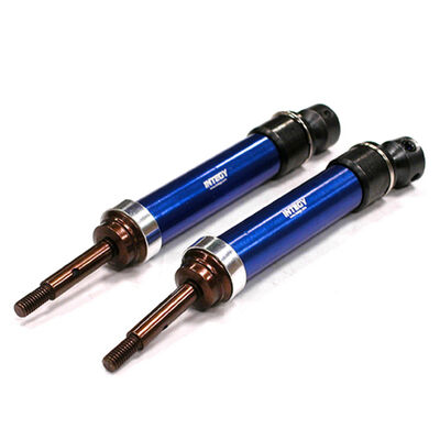 XHD Steel Rear Universal Driveshafts, Blue: Traxxas Slash, Stampede (4x4) XHD Steel Rear Universal Driveshafts, Blue: Traxxas Slash, Stampede (4x4)
