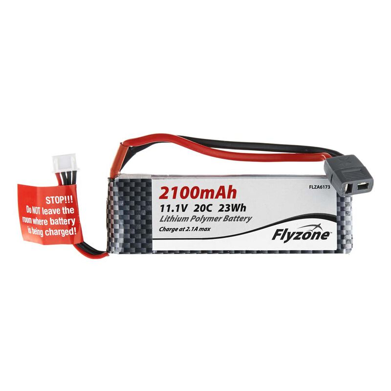 Flyzone 11.1V 2100mAh 3S 20C LiPo Battery TPlug Horizon Hobby