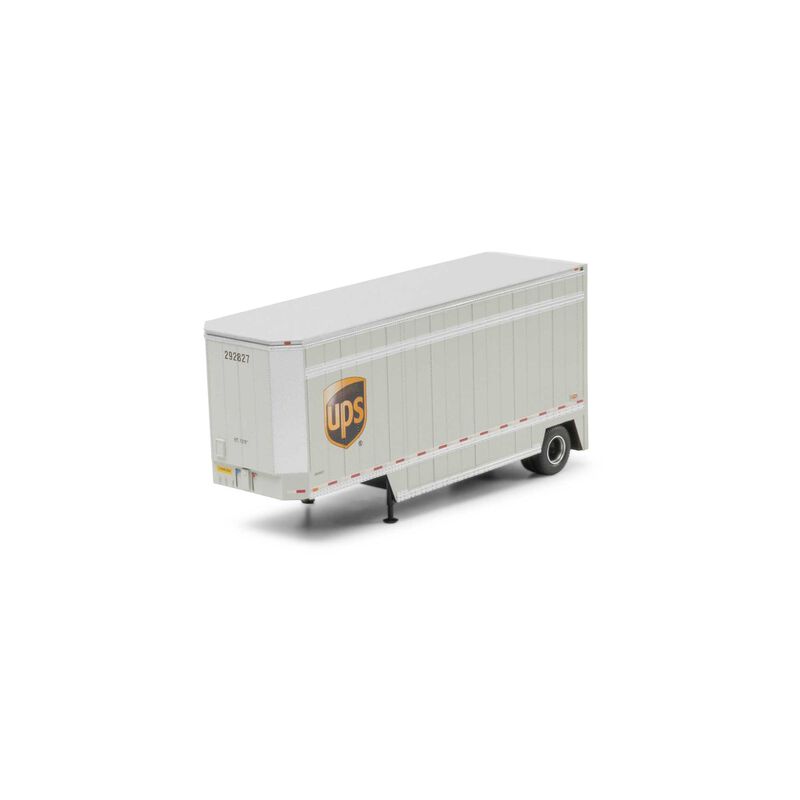 HO ATH 28' Parcel (PUP) Trailer, UPS with Shield #292827 HO ATH 28' Parcel (PUP) Trailer, UPS with Shield #292827
