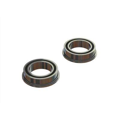 Flange Ball Bearing 10x15x4mm 2RS (2) Flange Ball Bearing 10x15x4mm 2RS (2)