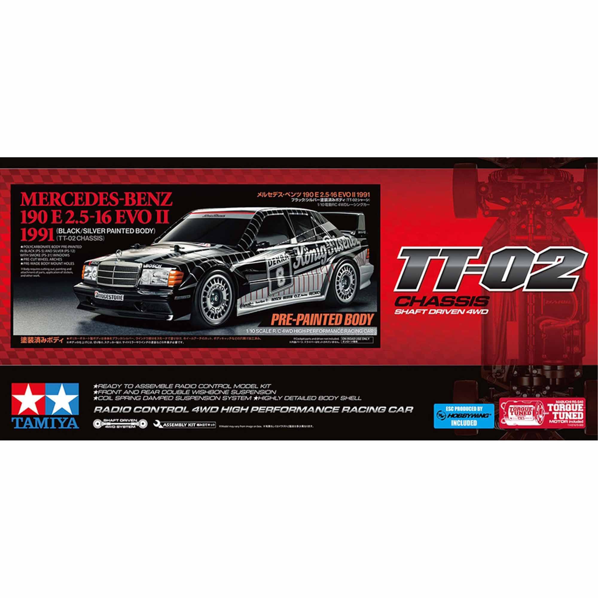 Tamiya Tamiya 1/10 1991 Mercedes-Benz 190 E 2.5-16 EVO II TT-02