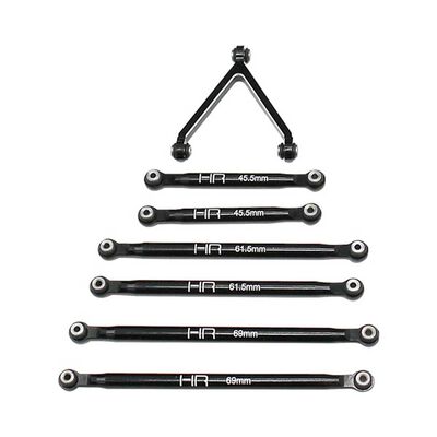 Aluminum Link Set for 5.25 (133.5mm) Wheelbase: SCX24 B-17 Betty, Deadbolt Aluminum Link Set for 5.25 (133.5mm) Wheelbase: SCX24 B-17 Betty, Deadbolt