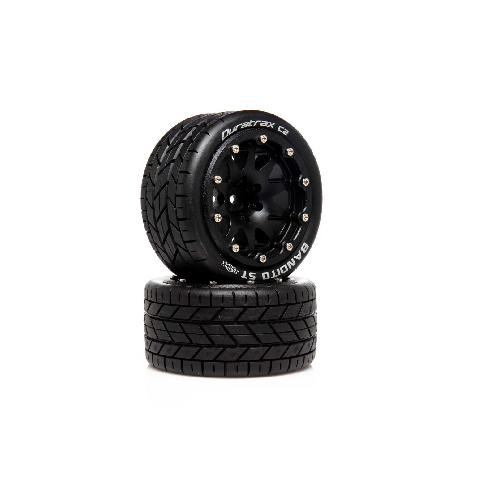 Bandito ST Belted 2.8" 2WD Mounted Rear Tires, .5 Offset, Black (2)