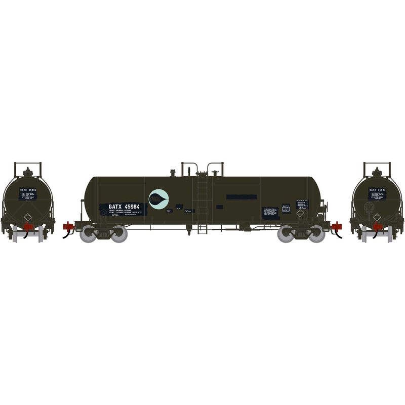 Athearn Genesis HO GEN GATC 20K Gallon Tank Car, Primed For Grime GATX 'Cargill' #45984