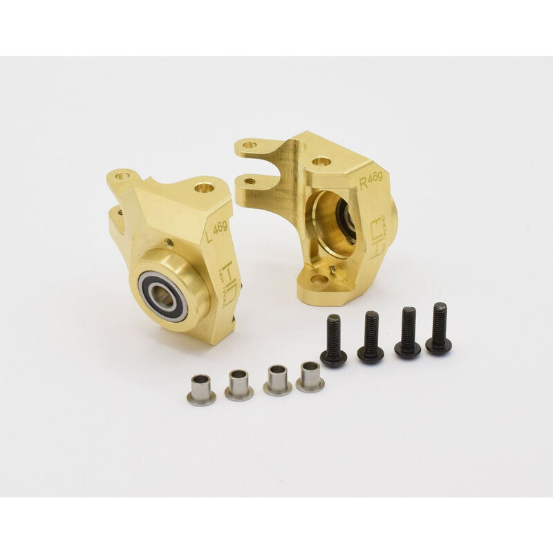 Brass Heavy Metal HD Bearing Front Knuckle: Axial SCX10II