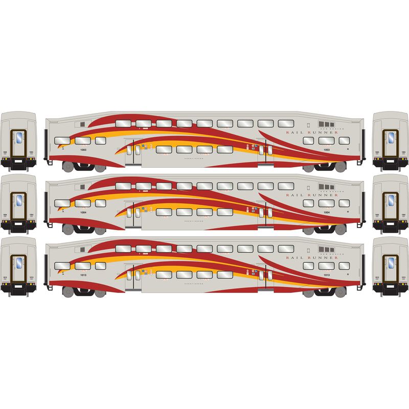 HO Bombardier Passenger Coach, NMRX #1003 / #1004 / #1013 (3)