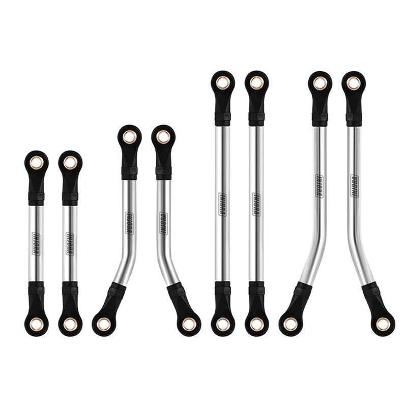INJORA Steel High Clearance Link Set, 1/18 Traxxas TRX-4M Defender/ Bronco
