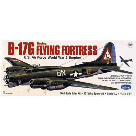 航空機・ヘリコプター Guillow's Boeing B-17G Flying Fortress Guillow Guillow Boeing B-17G Flying Fortress, 45.5