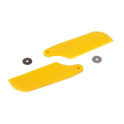 Tail Rotor Blade Set, Yellow: B450 3D, B400, B450 X Tail Rotor Blade Set, Yellow: B450 3D, B400, B450 X