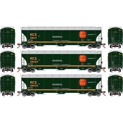 HO GEN Trinity 5161 Covered Hopper, KCS #286111/286263/286332 (3) HO GEN Trinity 5161 Covered Hopper, KCS #286111/286263/286332 (3)