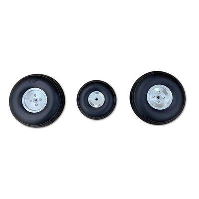 Aluminum Hub Wheel Set (3): OV-10 Bronco 20cc Aluminum Hub Wheel Set (3): OV-10 Bronco 20cc