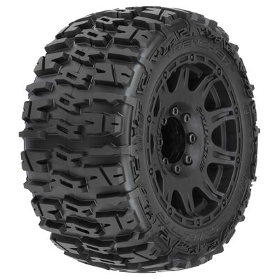 1/8 Trencher LP F/R 3.8" MT Tires Mounted 17mm Black Raid (2) 1/8 Trencher LP F/R 3.8" MT Tires Mounted 17mm Black Raid (2)