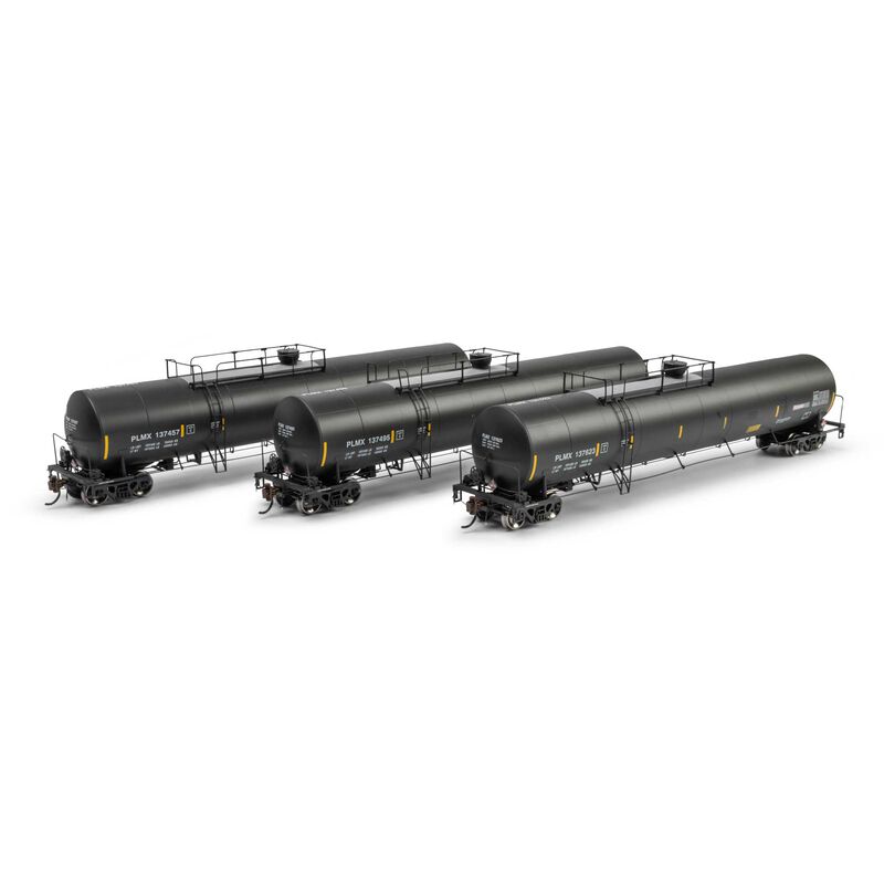 Athearn Genesis HO UTC 33K LPG Tank Car- Late, PLMX Primed For Grime #137457/137495/137623 (3) Athearn Genesis HO UTC 33K LPG Tank Car- Late, PLMX Primed For Grime #137457/137495/137623 (3)