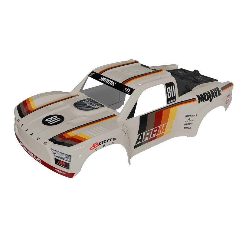 ARRMA MOJAVE 6S BLX Painted, Decaled, Trimmed Body, White