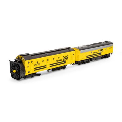 HO Rotary Snowplow & F7B Locomotive, CR #60021/#60021-B HO Rotary Snowplow & F7B Locomotive, CR #60021/#60021-B