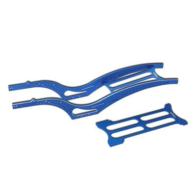 Scythe Aluminum Rail Frame, Blue: SCX24 Jeep Gladiator Scythe Aluminum Rail Frame, Blue: SCX24 Jeep Gladiator
