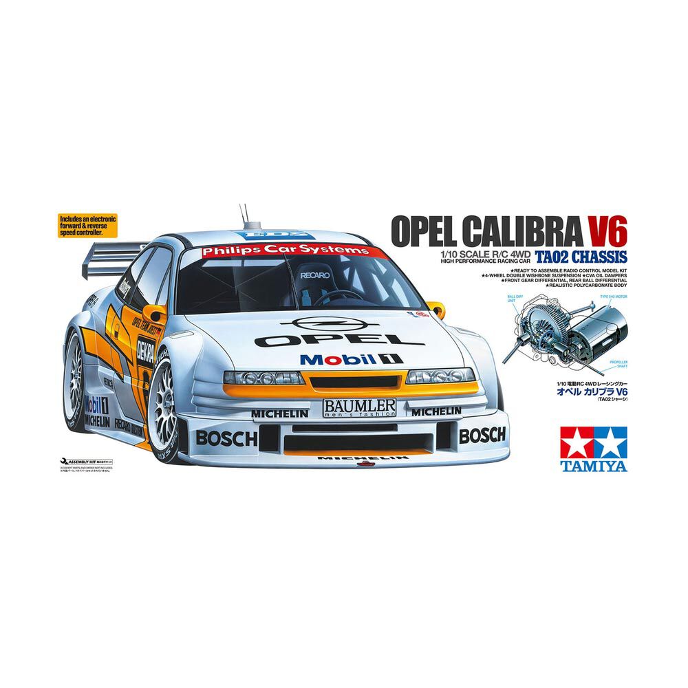 Tamiya 1/10 R/C Opel Calibra V6 (TA02) | Horizon Hobby
