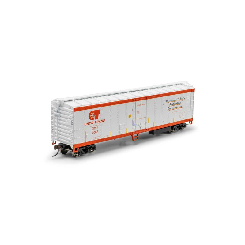 Roundhouse HO 50' Smooth Side Mechanical Reefer, CRYX 'Night Hawk' #7063 Roundhouse HO 50' Smooth Side Mechanical Reefer, CRYX 'Night Hawk' #7063
