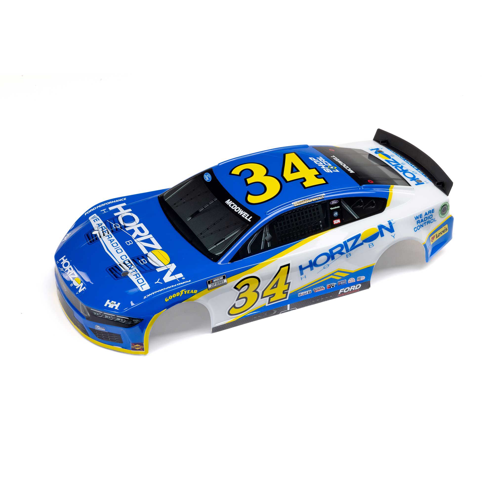 Losi McDowell #34 Horizon Hobby 2024 Body: NASCAR | Horizon Hobby