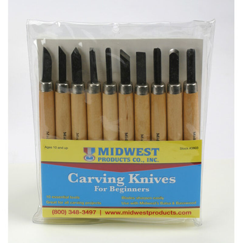 Midwest Products Co. Carving Knives, 10 pc. Set Horizon Hobby