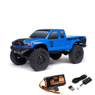 1/24 SCX24 Base Camp 4X4 RTR Brushed Rock Crawler (Battery & Charger Included), Blue 1/24 SCX24 Base Camp 4X4 RTR Brushed Rock Crawler (Battery & Charger Included), Blue