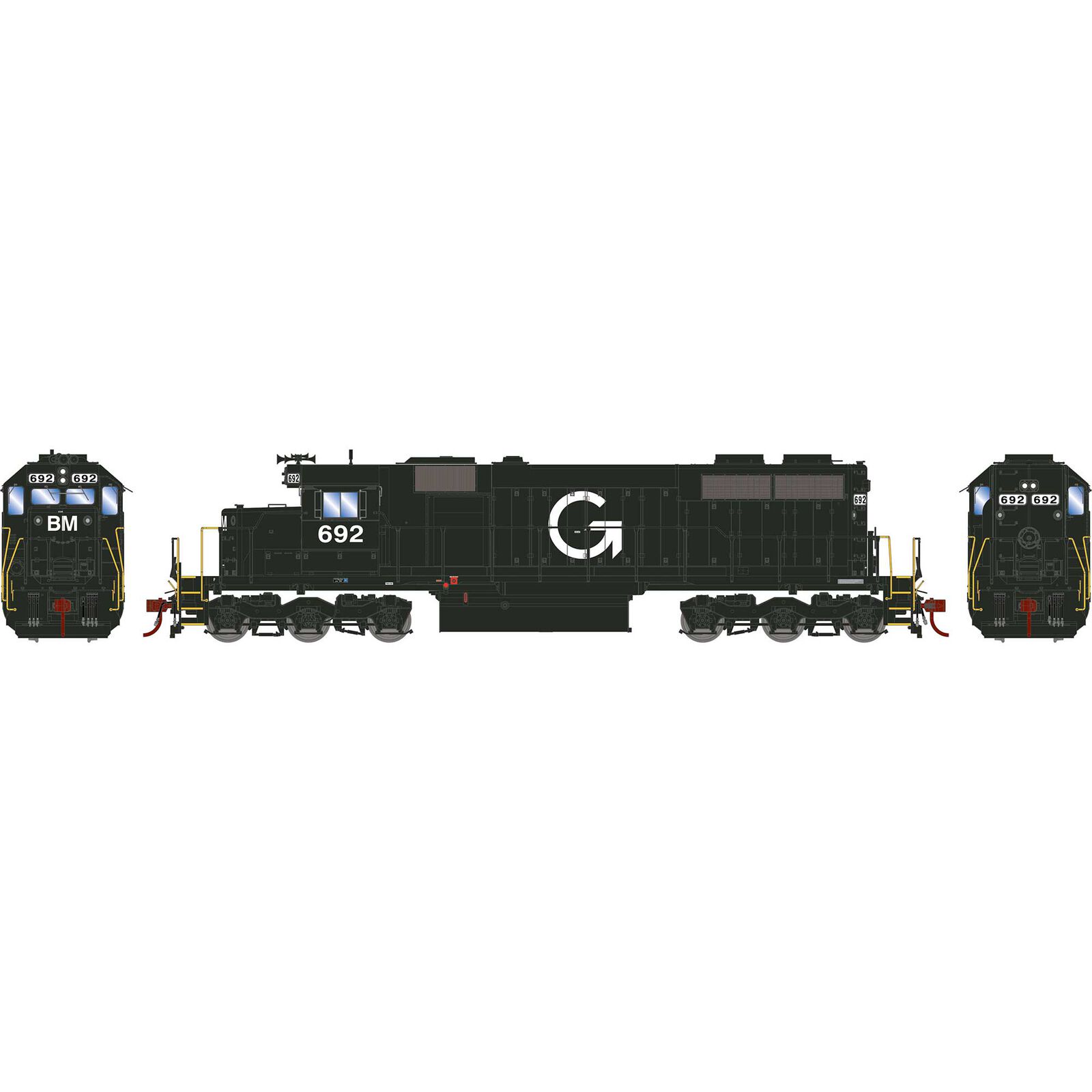 HO RTR SD39 with DCC & Sound, B&M #692
