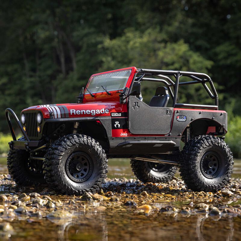 [�˾���ũ] AXI03008V2T1 [Axial] 1/10 SCX10 III ���� CJ-7 V2 4WD �귯�õ� RTR, Red 12