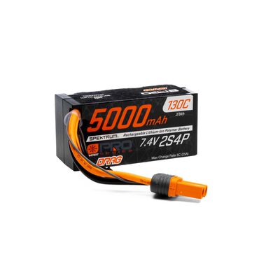 7.4V 5000mAh 2S 130C Smart No Prep Drag LiPo Battery: IC5 7.4V 5000mAh 2S 130C Smart No Prep Drag LiPo Battery: IC5