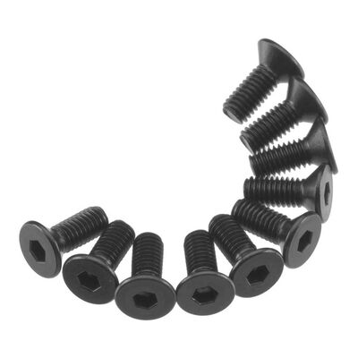 Hex Flat Head M3x8mm, Black (10) Hex Flat Head M3x8mm, Black (10)