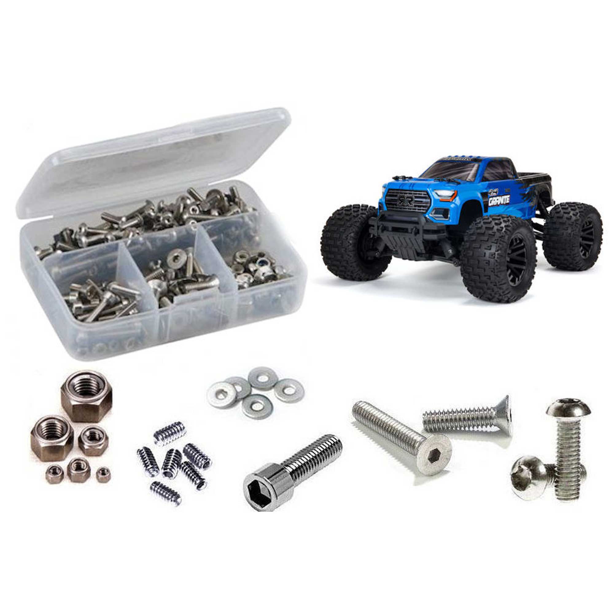 RC Screwz Stainless Steel Screw Kit, 1/10 ARRMA Granite Mega