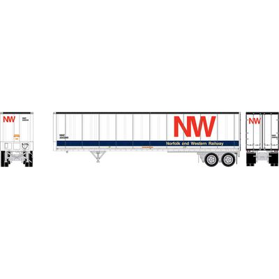 HO ATH 45' Fruehauf Z-Van Trailer Smooth Side, NWZ #250249 HO ATH 45' Fruehauf Z-Van Trailer Smooth Side, NWZ #250249