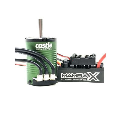 1/10 Mamba X SCT Waterproof ESC/1415-2400Kv Sensored Brushless Motor Combo: 4mm Bullet 1/10 Mamba X SCT Waterproof ESC/1415-2400Kv Sensored Brushless Motor Combo: 4mm Bullet
