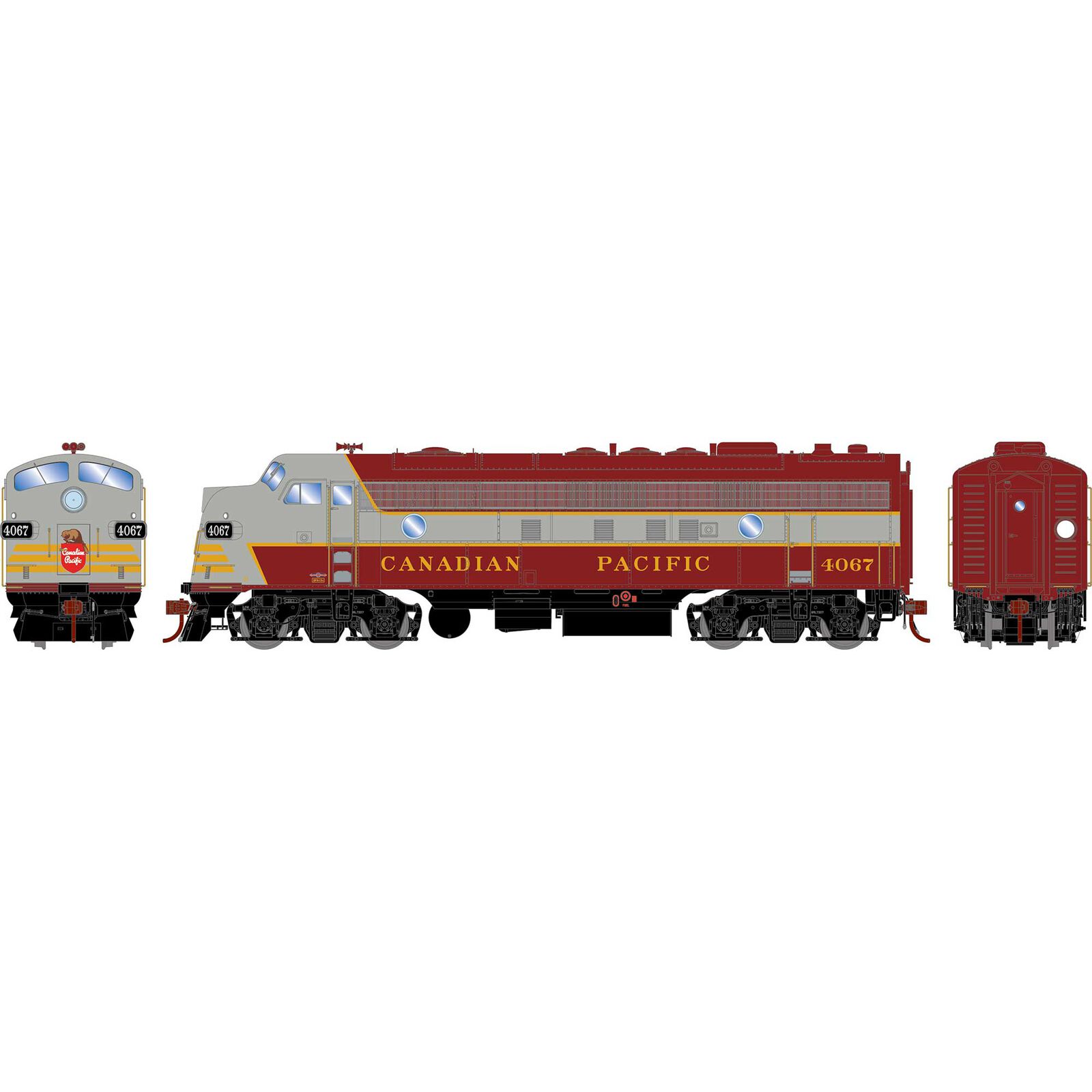 HO FP7A Locomotive, CPR #4067