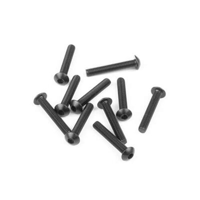 M3x18mm Button Head Screws, Black (10) M3x18mm Button Head Screws, Black (10)
