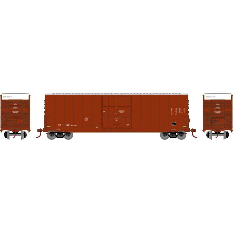 HO 50' High-Cube Smooth Side Box Car, Data Only Brown